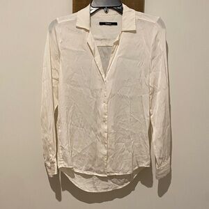Quince Cream Long Sleeve Blouse
